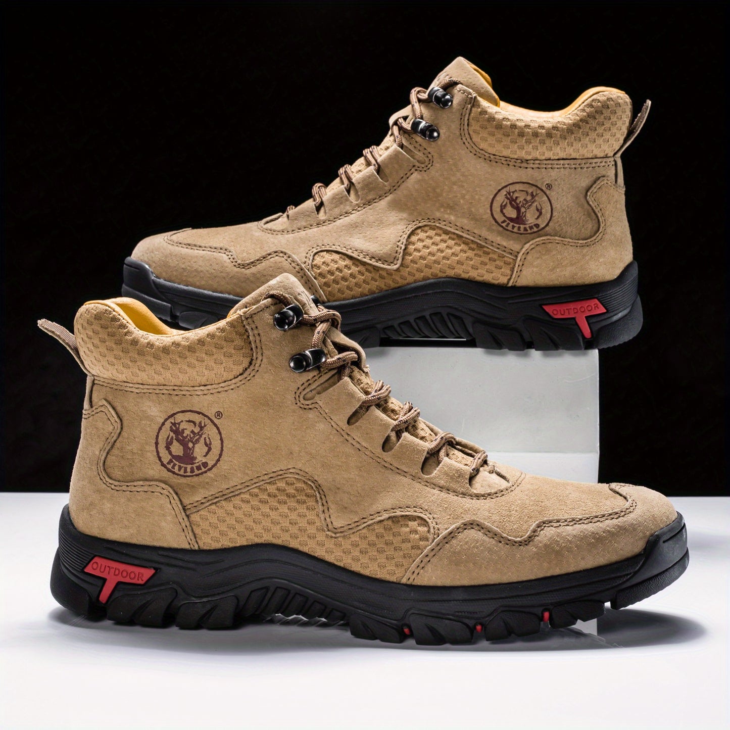 Flyland Mens Fashion Dress Boots Chukka Oxford Shoes