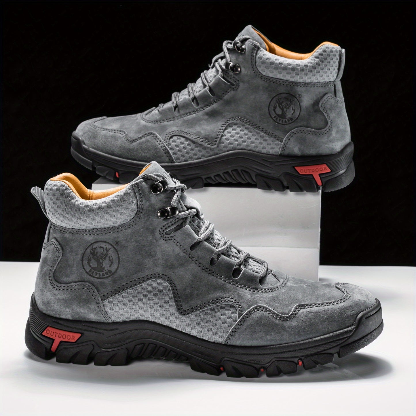 Flyland Mens Fashion Dress Boots Chukka Oxford Shoes