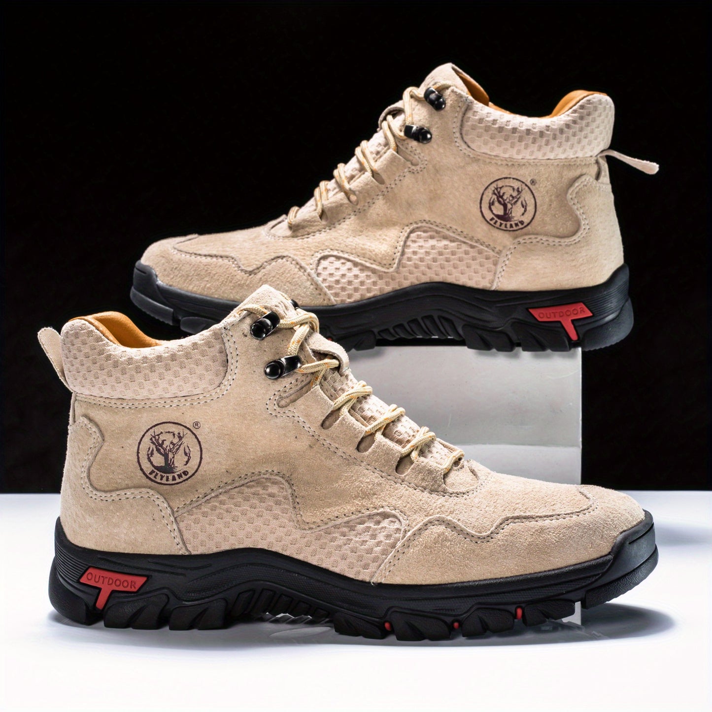 Flyland Mens Fashion Dress Boots Chukka Oxford Shoes
