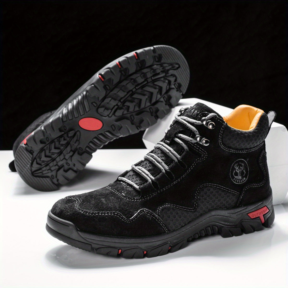 Flyland Mens Fashion Dress Boots Chukka Oxford Shoes