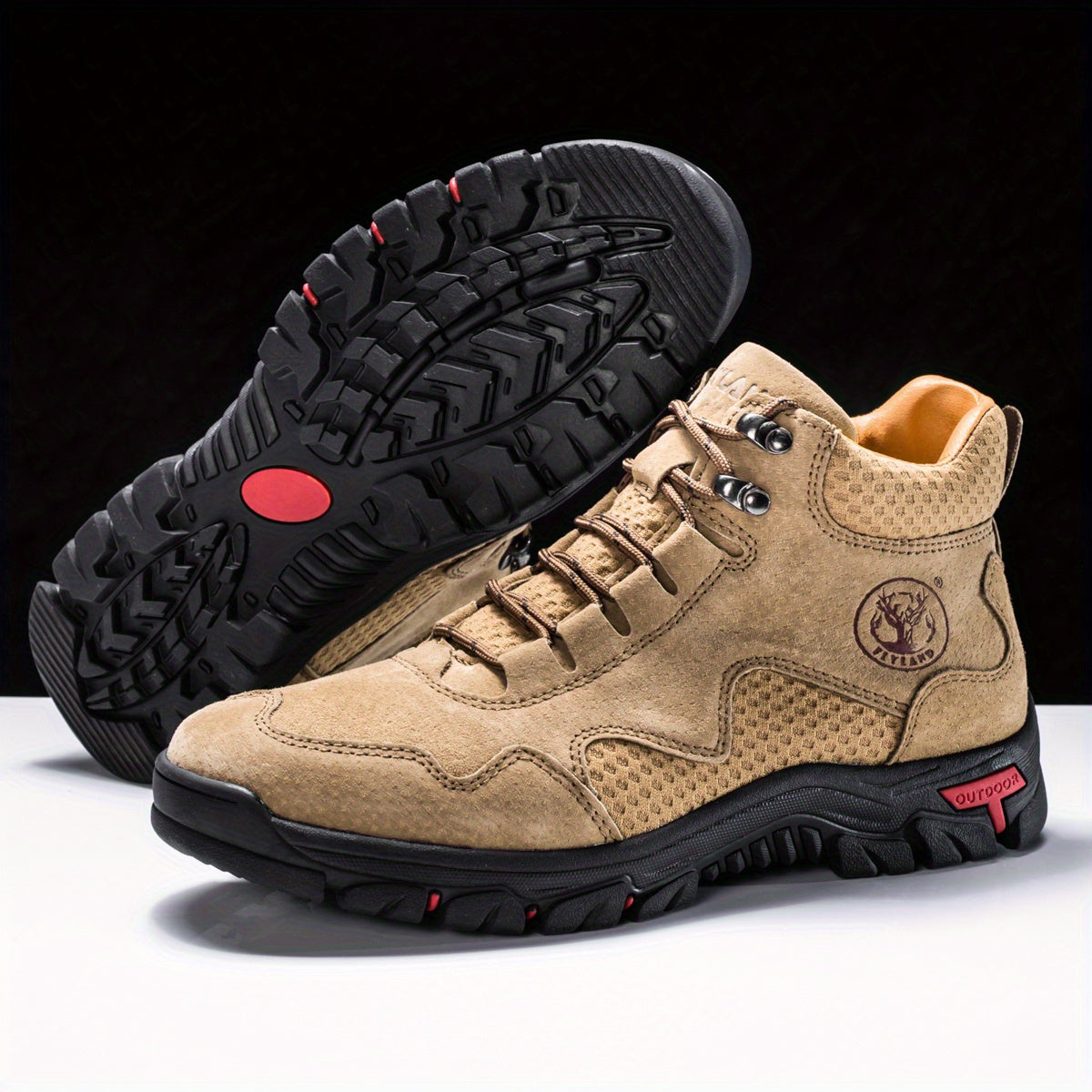Flyland Mens Fashion Dress Boots Chukka Oxford Shoes
