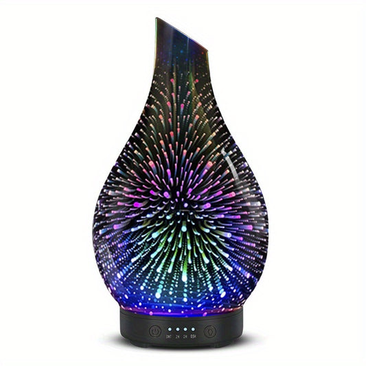 USB Powered Essential Oil Diffuser With Soundwave Lighting