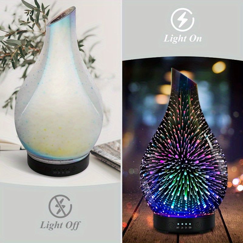 USB Powered Essential Oil Diffuser With Soundwave Lighting