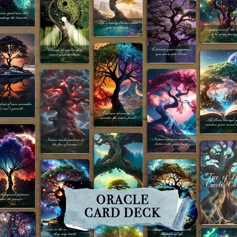 Blossom And Radiate Tree Of Life Oracle Cards 43pcs Deck
