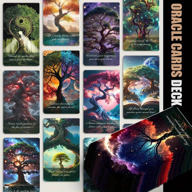 Blossom And Radiate Tree Of Life Oracle Cards 43pcs Deck