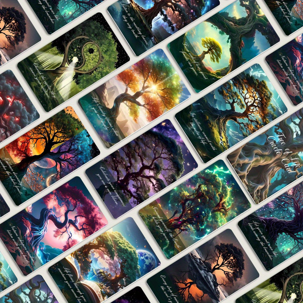 Blossom And Radiate Tree Of Life Oracle Cards 43pcs Deck