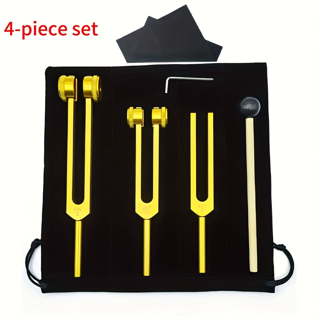 Aluminum Alloy Neural Tuner Chakra Tuning Fork Set 128Hz 256Hz 512Hz