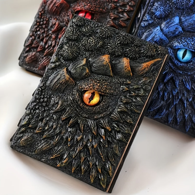 Blossom And Radiate Dragon Eye Embossed Notebook Journal
