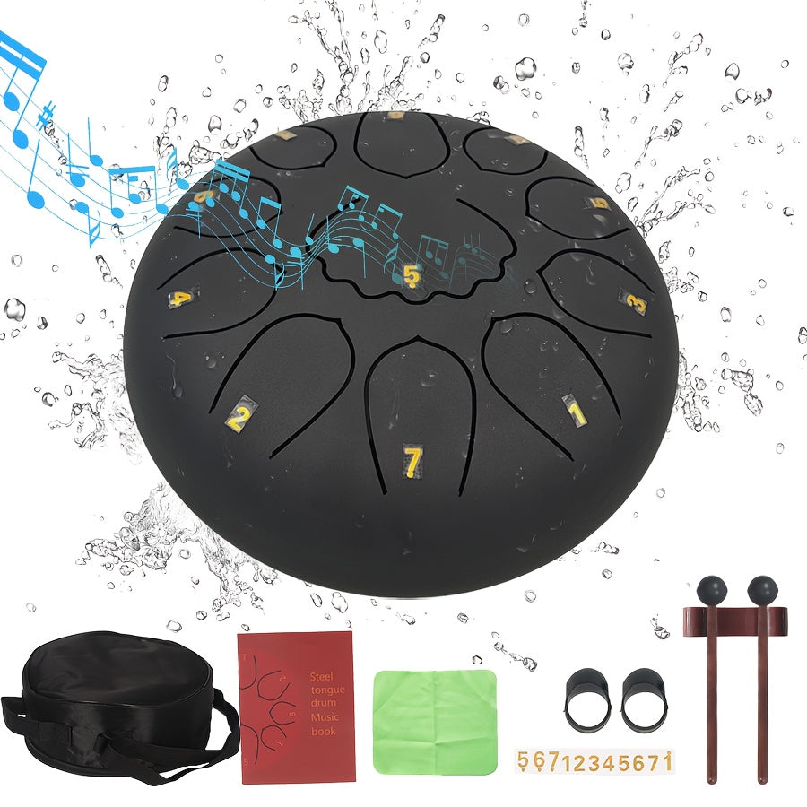 Rain Drum 11-Note Steel Tongue Drum For Yoga Meditation