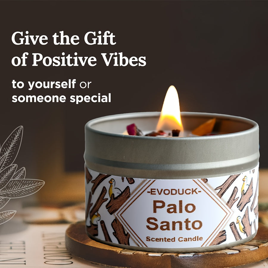 Blossom And Radiate Soy Wax White Sage Palo Santo Candle