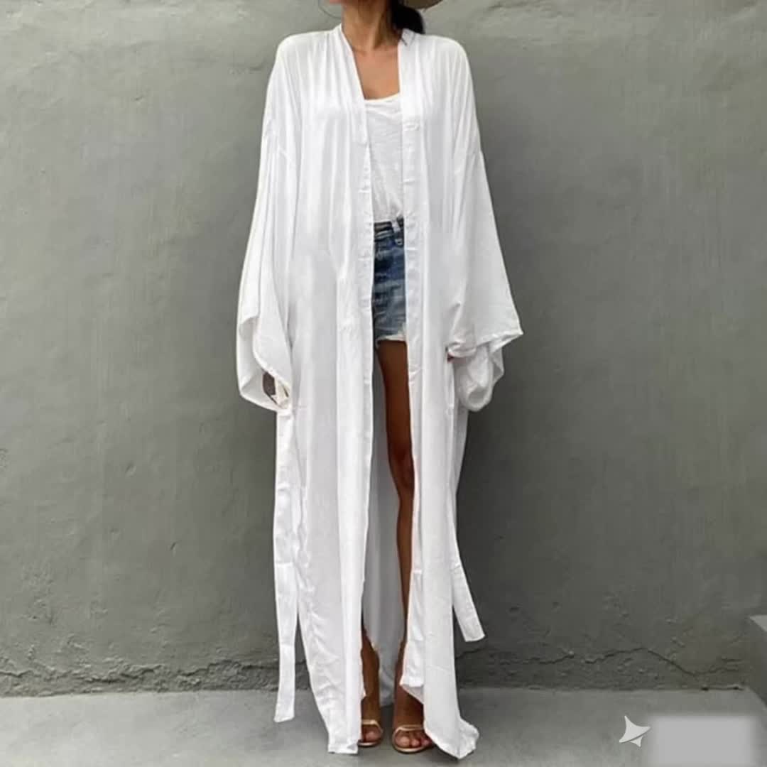 Womens Casual Short Sleeve Button Dress With Side Split