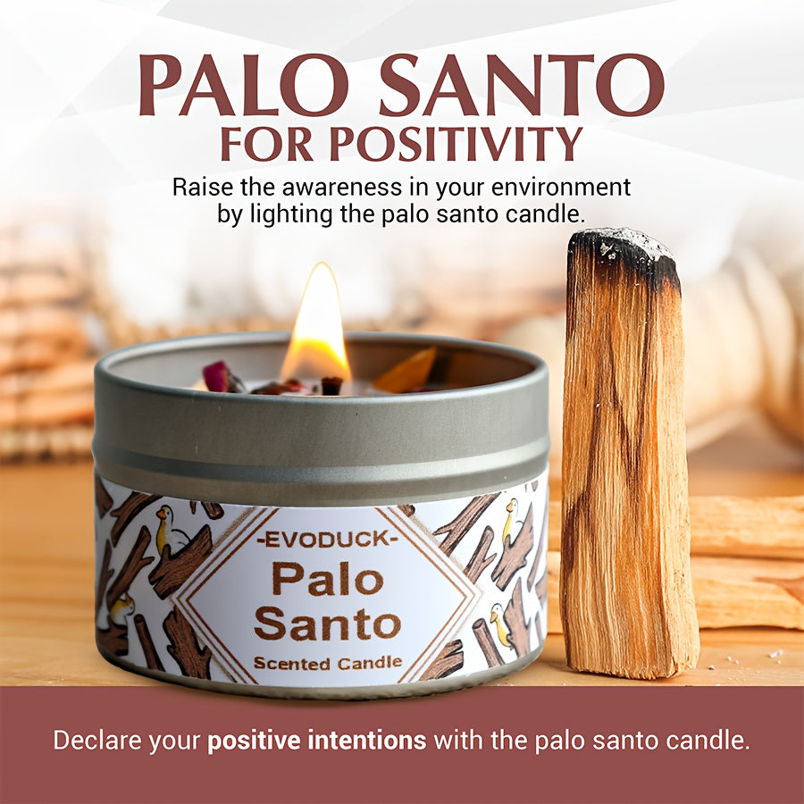 Blossom And Radiate Soy Wax White Sage Palo Santo Candle
