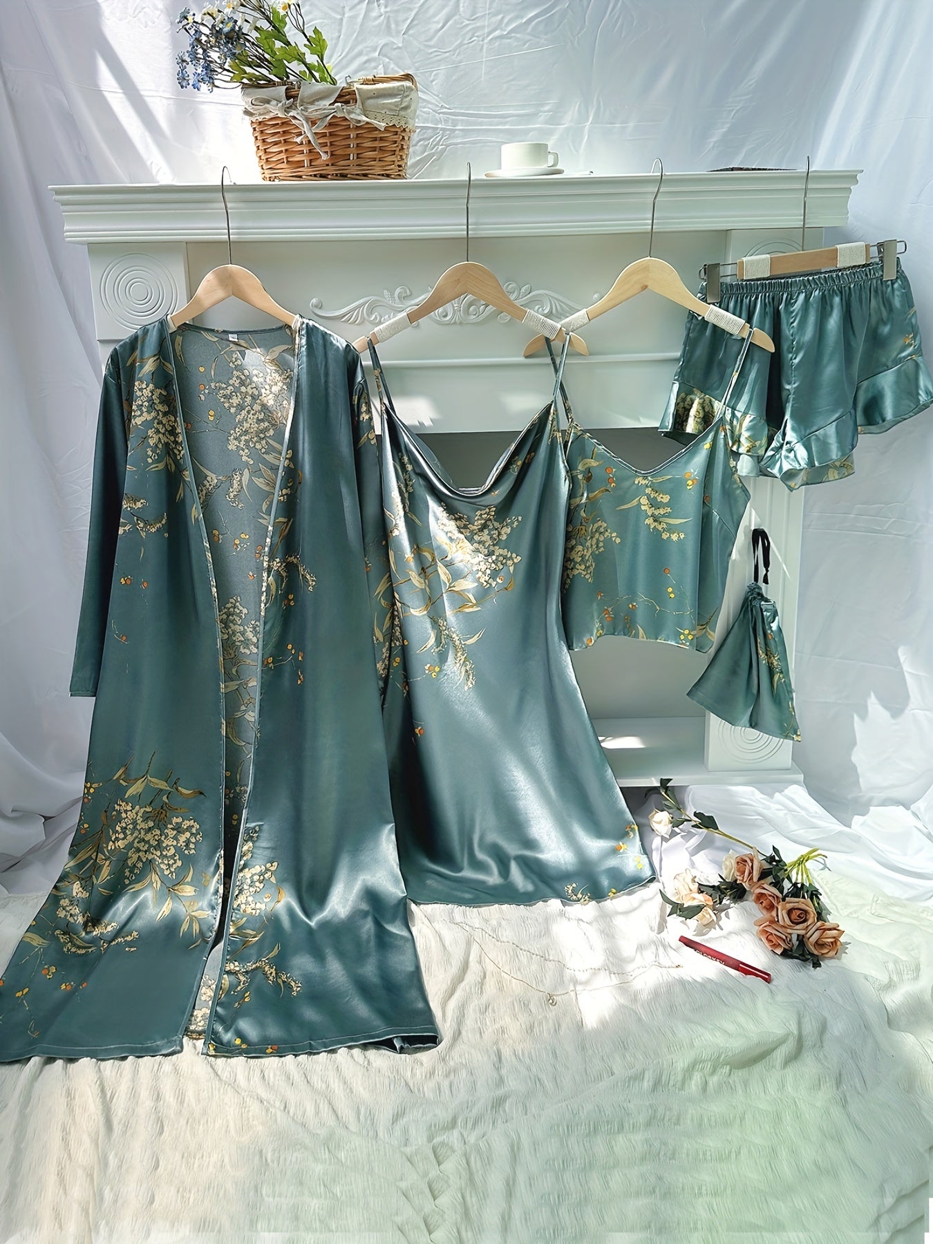 Blossom and Radiate Four Seasons Cherry Print Pajama Set