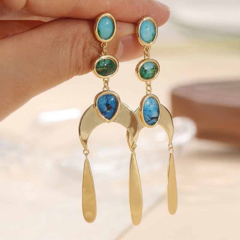 Blossom And Radiate Bohemian Tassel Earrings Pendants