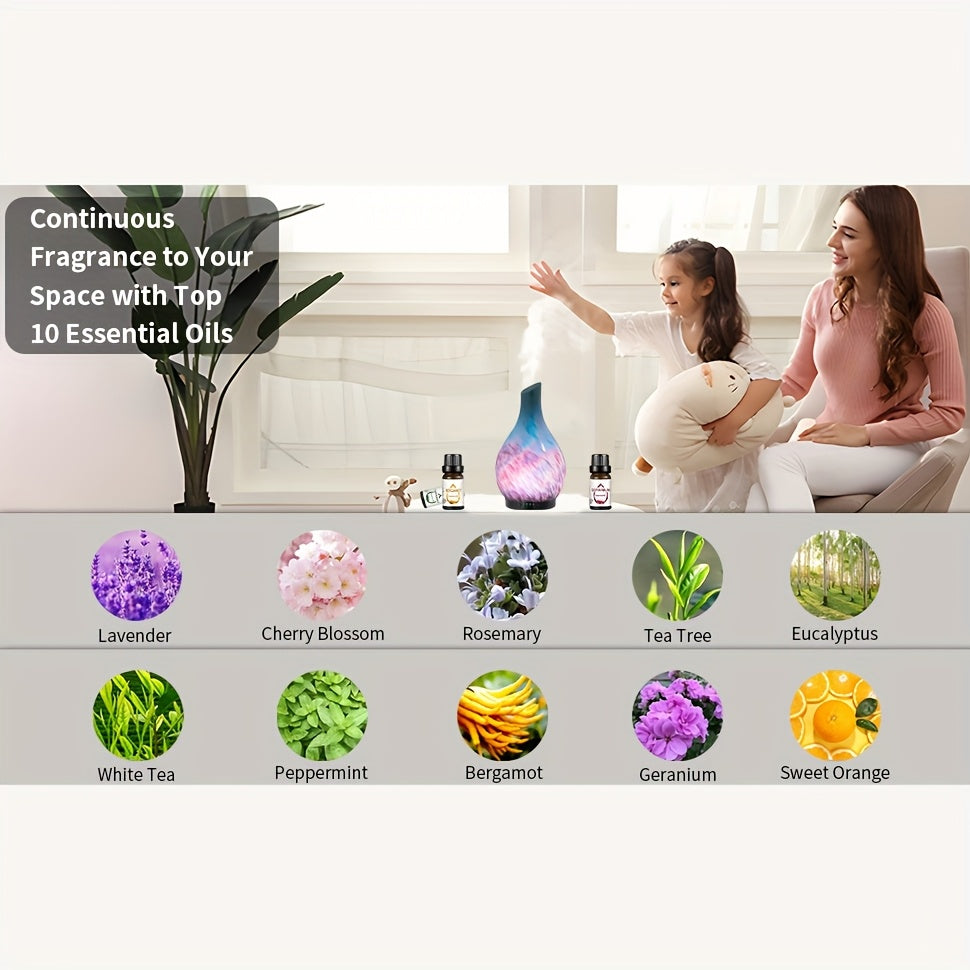 Blossom And Radiate Glass Essential Oil Diffuser Silent
