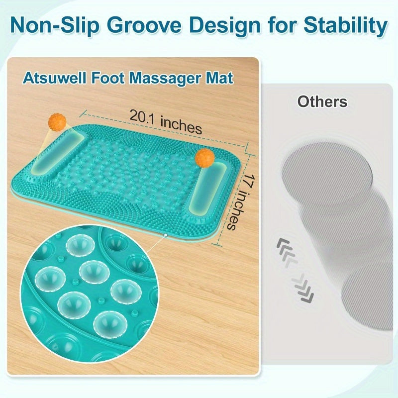 Acupressure Foot Massage Mat 5 Zone Reflexology Dual Tracks