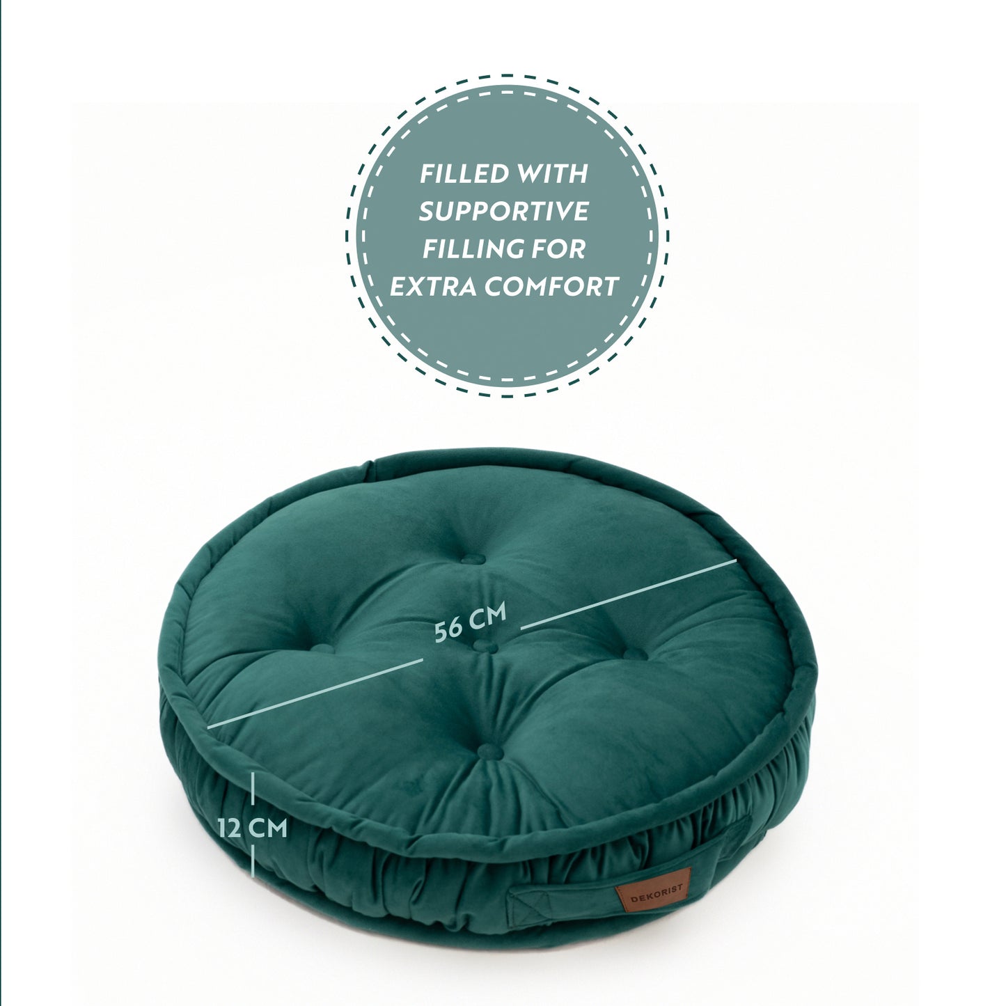 Dekorist Round Floor Cushions Soft Meditation Cushions