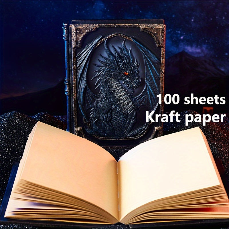 Blossom And Radiate Embossed Dragon Notebook 200 Pages
