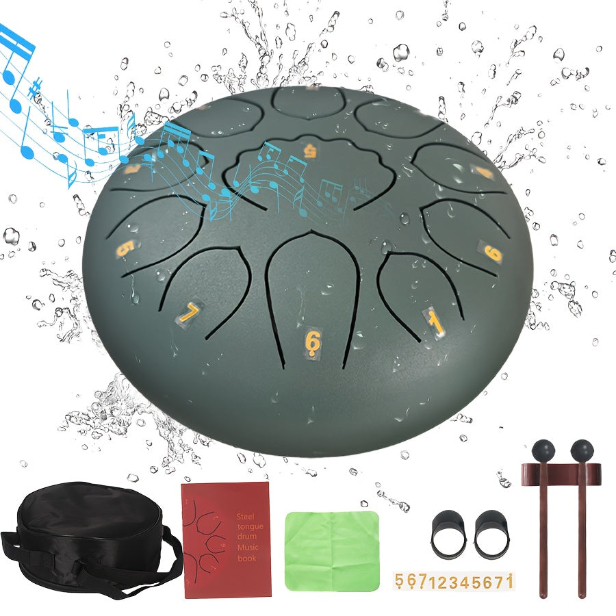 Rain Drum 11-Note Steel Tongue Drum For Yoga Meditation