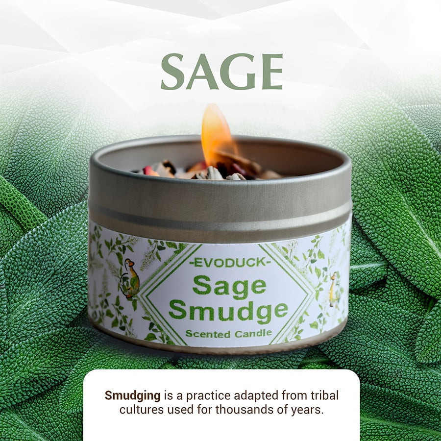 Blossom And Radiate Soy Wax White Sage Palo Santo Candle