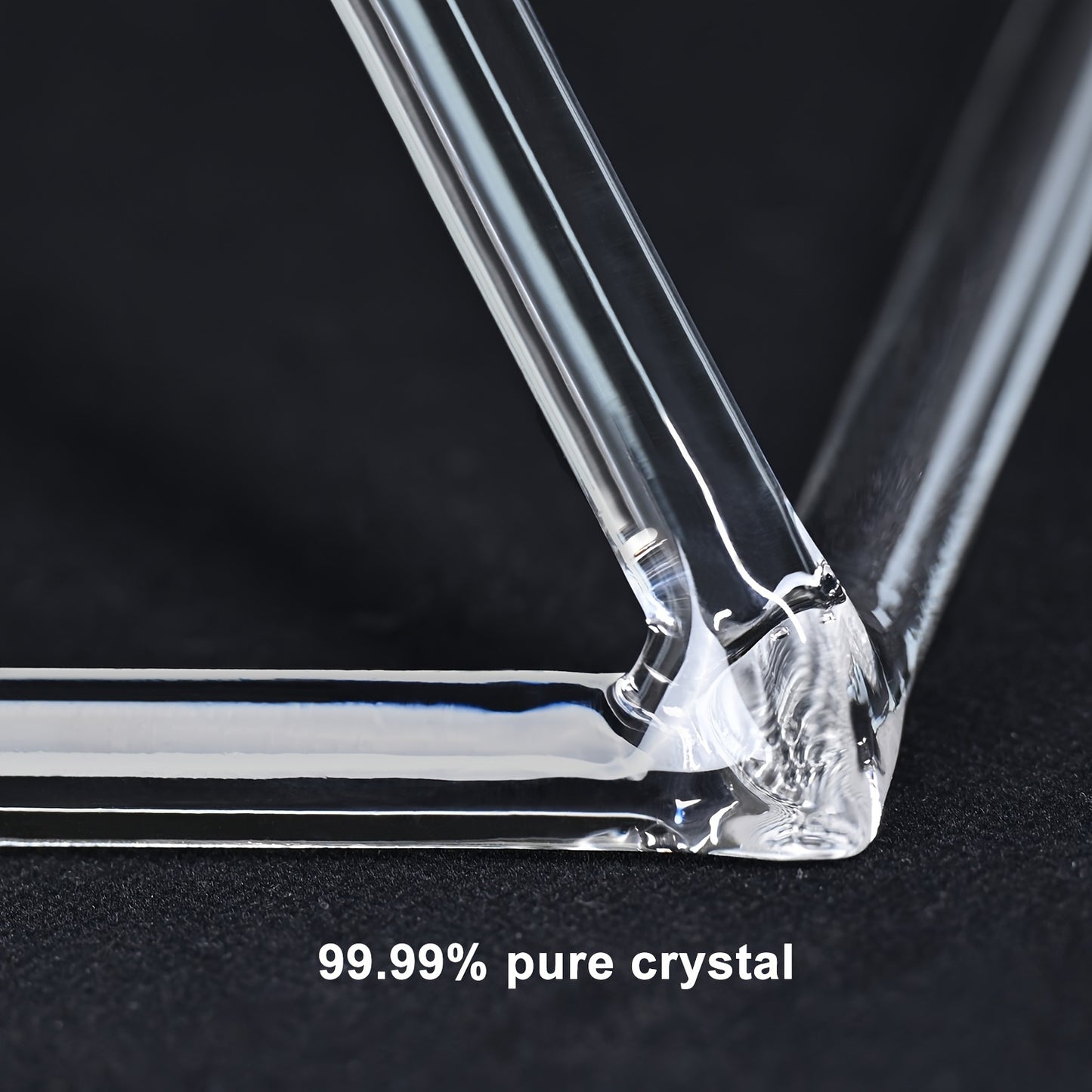 LYCRYSTAL Clear Quartz Pyramid For Sound Meditation ASMR