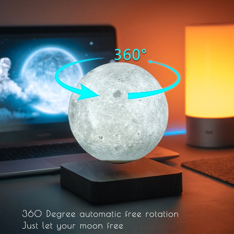 Blossom And Radiate Moon Lamp Magnetic Levitating Light