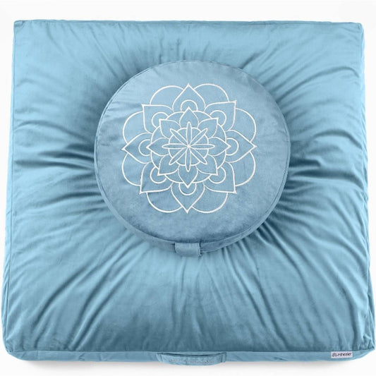 Buckwheat Filling Meditation Cushion Set for Yoga and Back Support