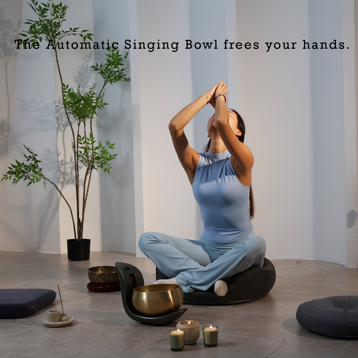 Automatic Tibetan Singing Bowl With Auto Activation