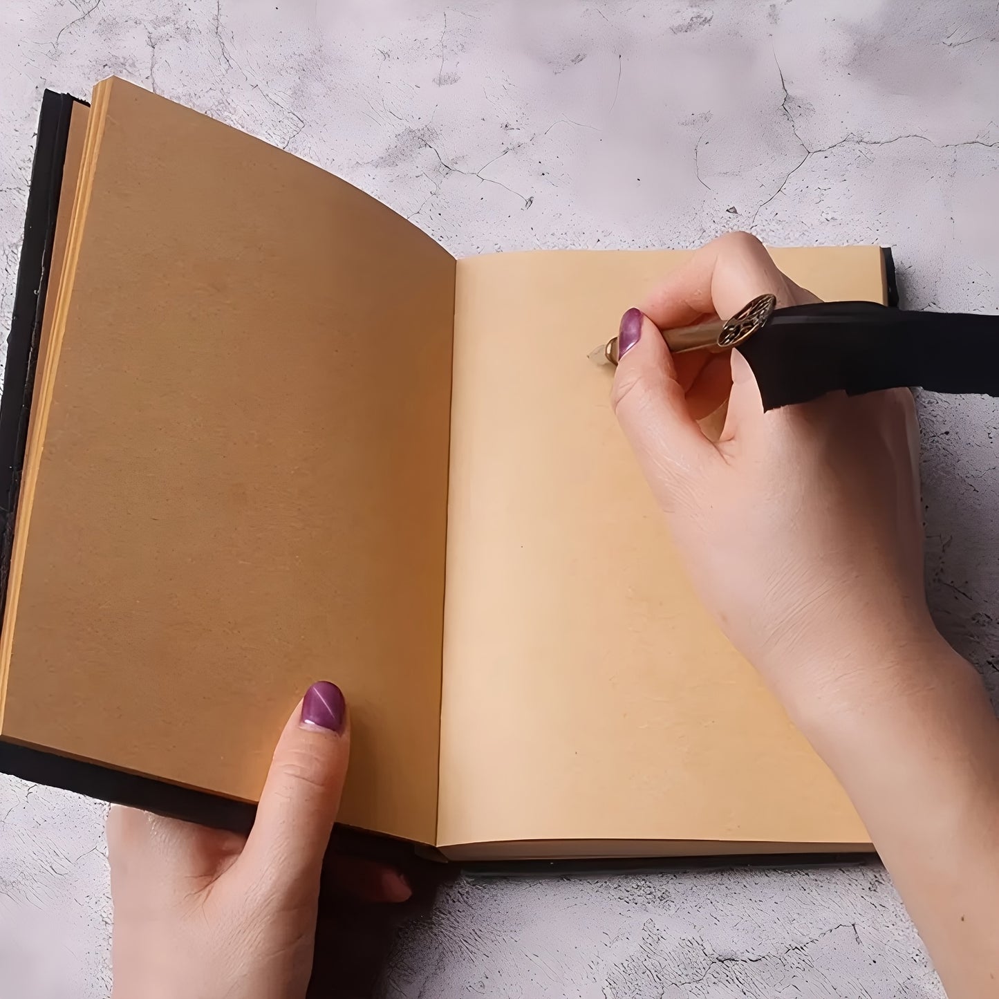 Blossom And Radiate Dragon Eye Embossed Notebook Journal