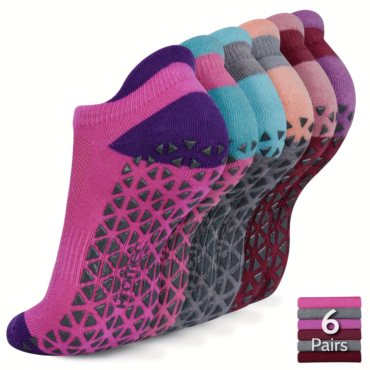 Non Slip Yoga Socks With Grips For Pilates And Barre