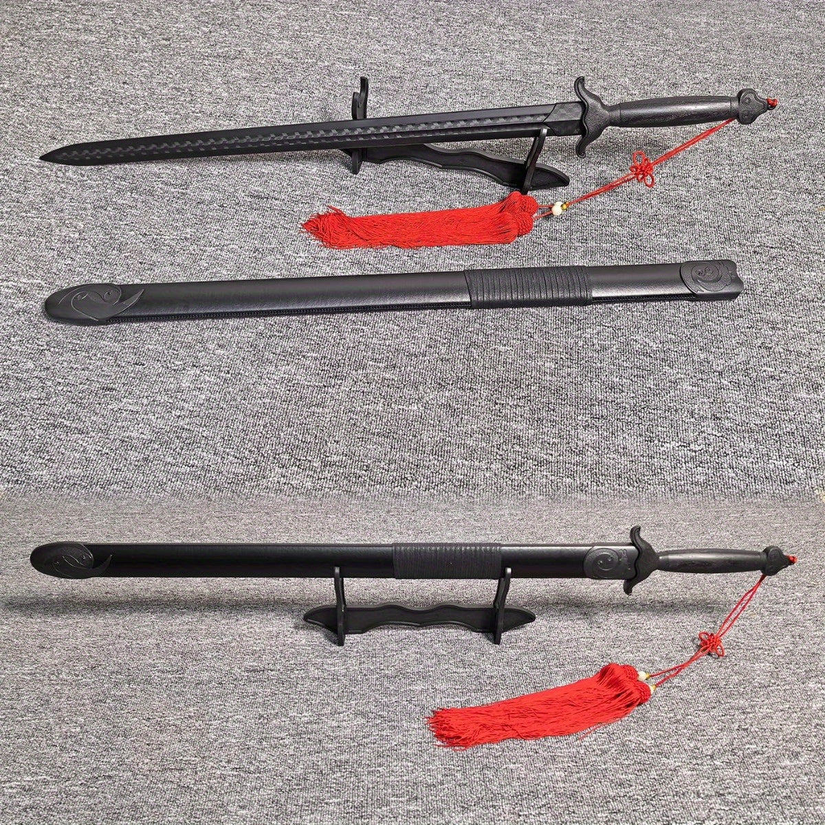 Tai Chi Plastic Sword With Scabbard And Display Stand