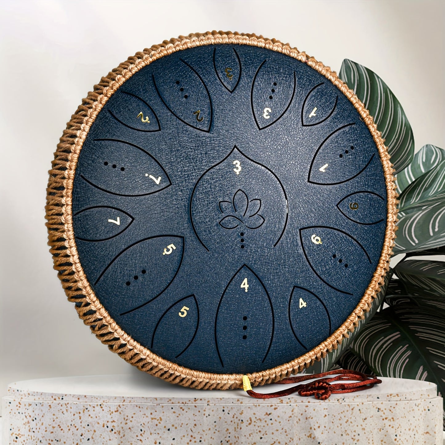 15 Note Steel Tongue Drum Handpan Instrument With Mallet Music Book Carry Bag C Major