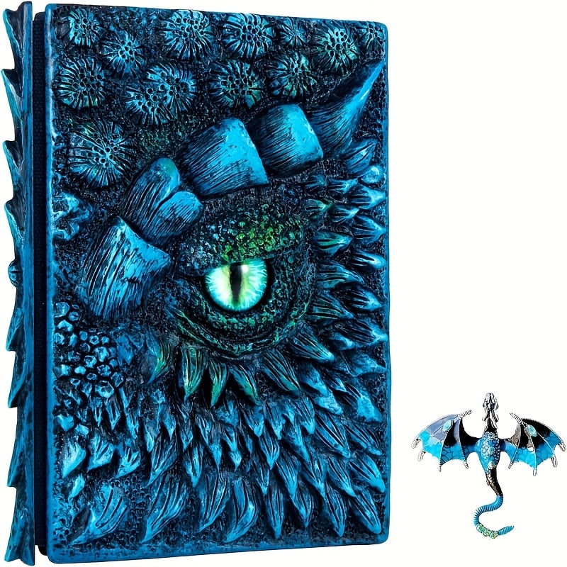 Blossom And Radiate Dragon Eye Embossed Notebook Journal