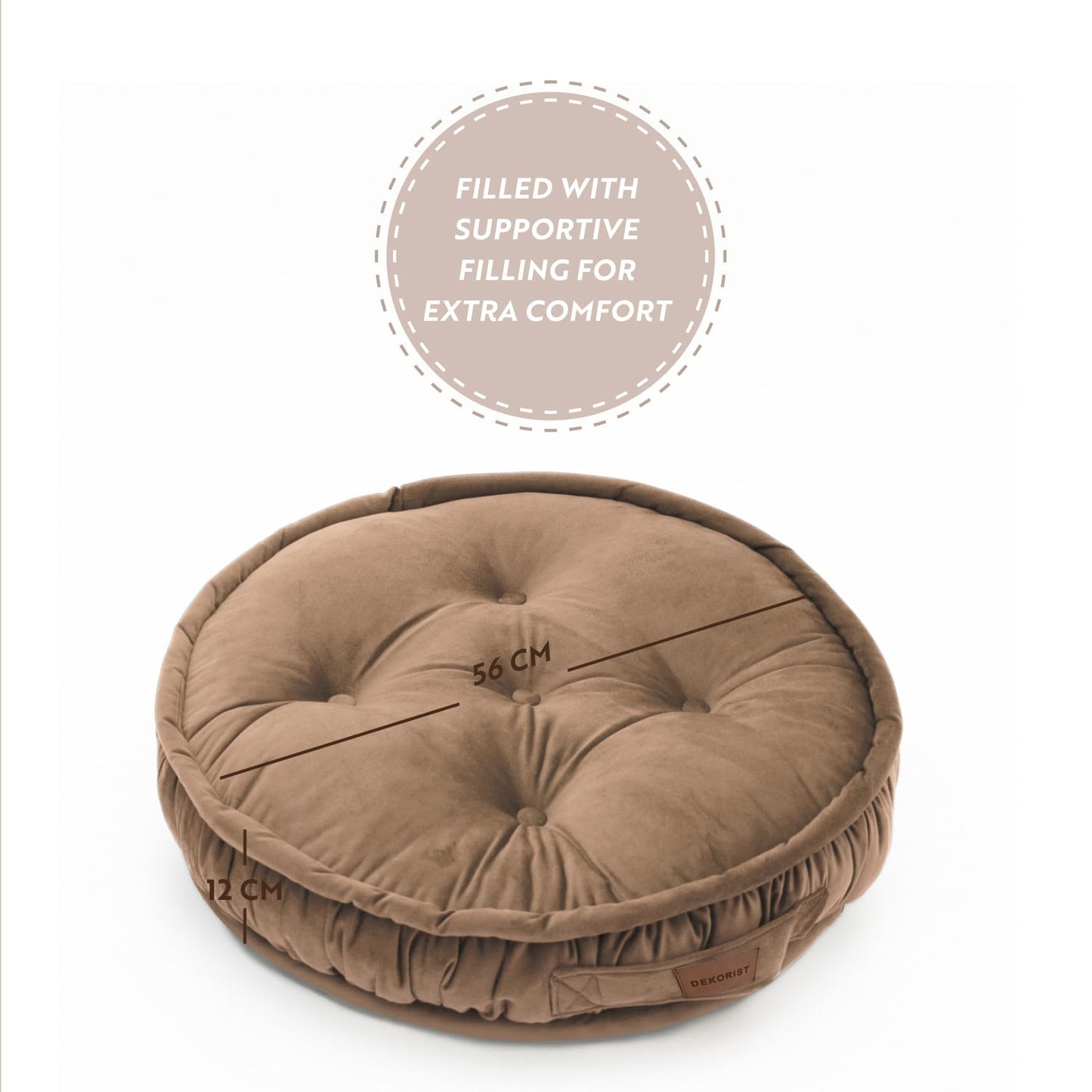 Dekorist Round Floor Cushions Soft Meditation Cushions