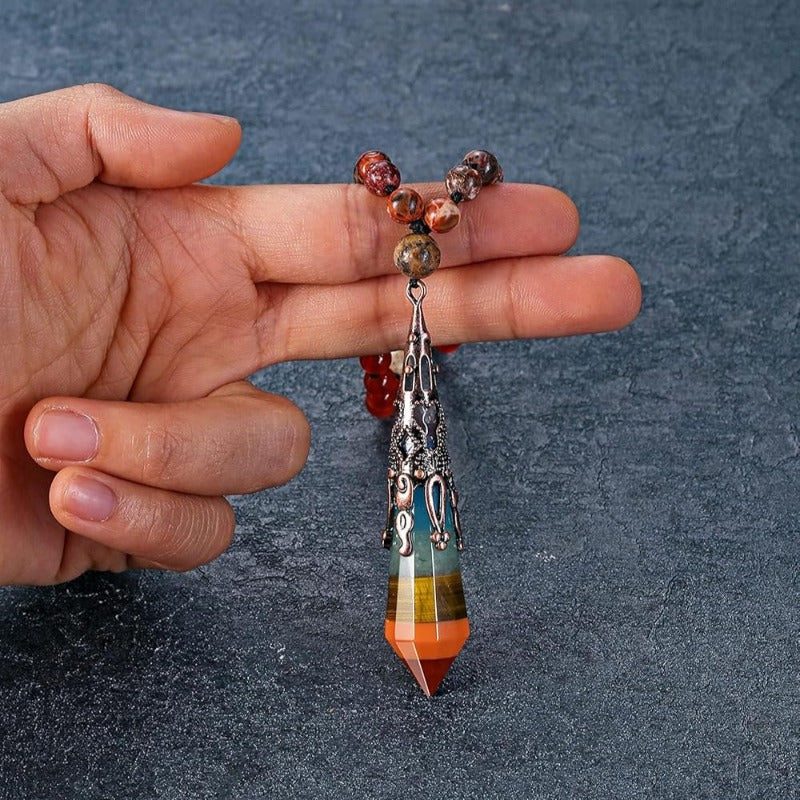 Blossom And Radiate 7 Gratitude Stones 108 Prayer Beads Set