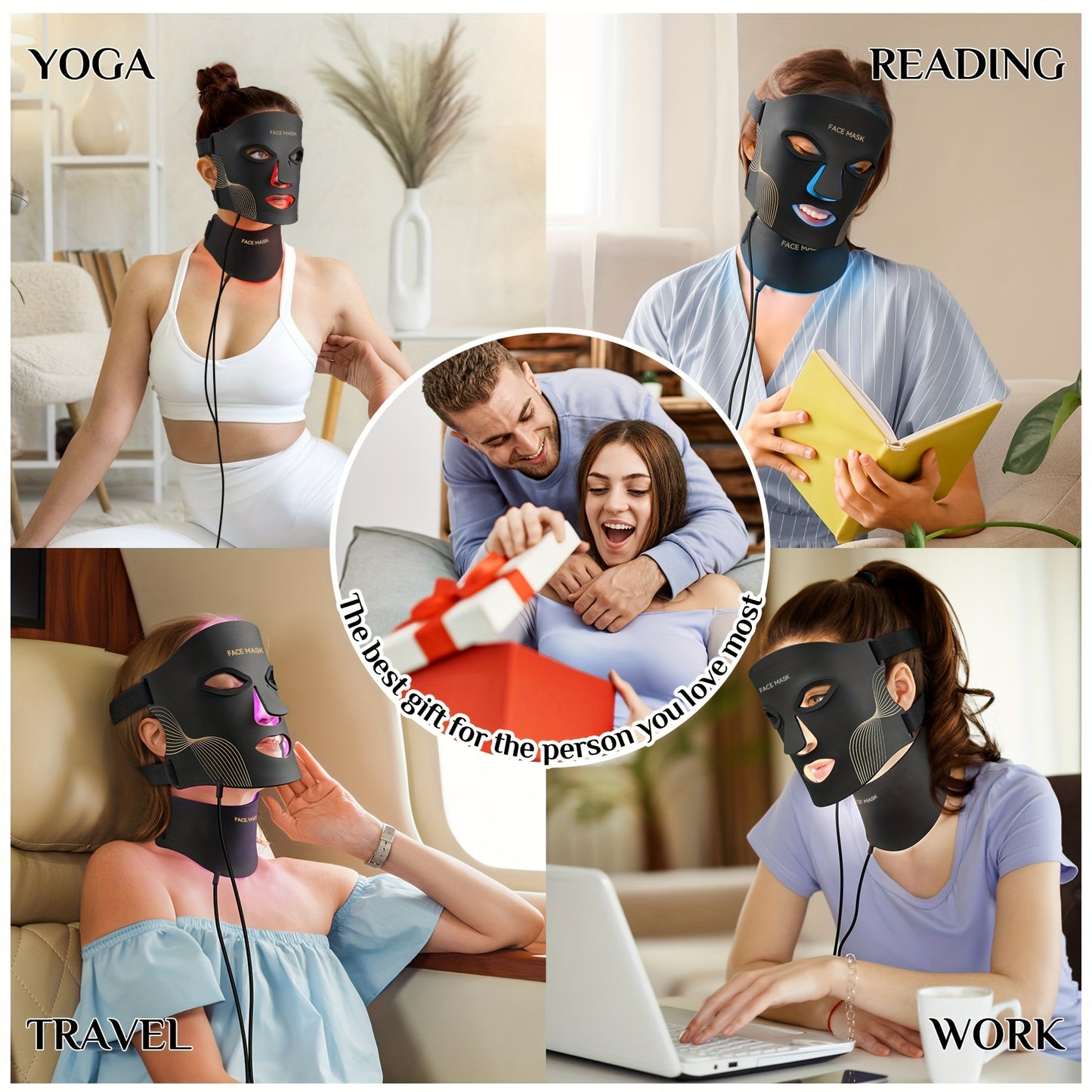 Blossom And Radiate LED Light Relax Mask For Home Skincare