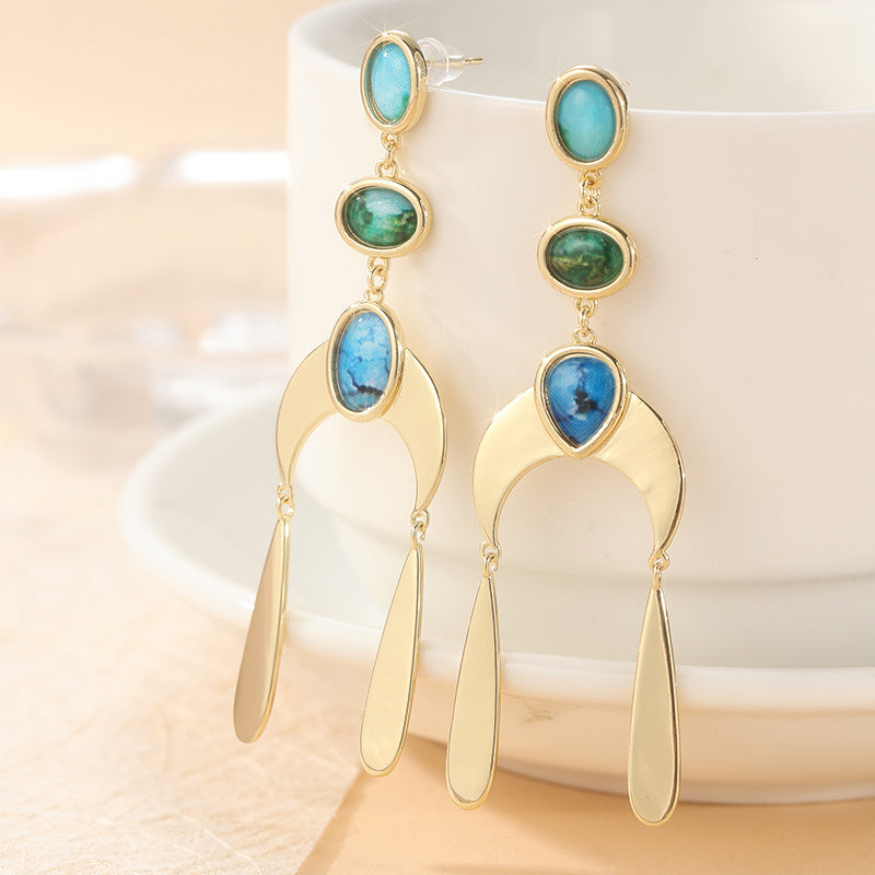Blossom And Radiate Bohemian Tassel Earrings Pendants