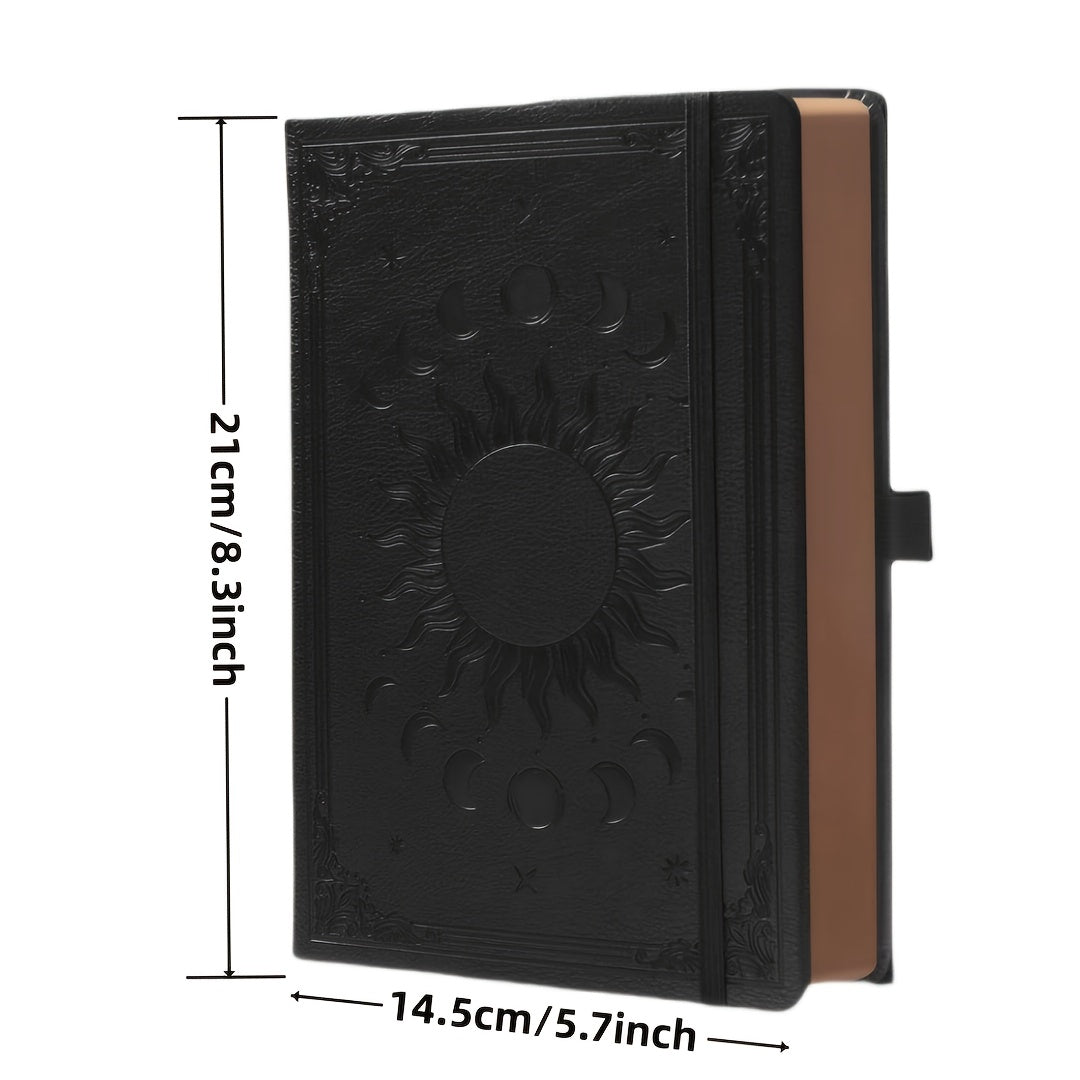 Vintage Sun Moon Hardcover Journal With 360 Lined Pages