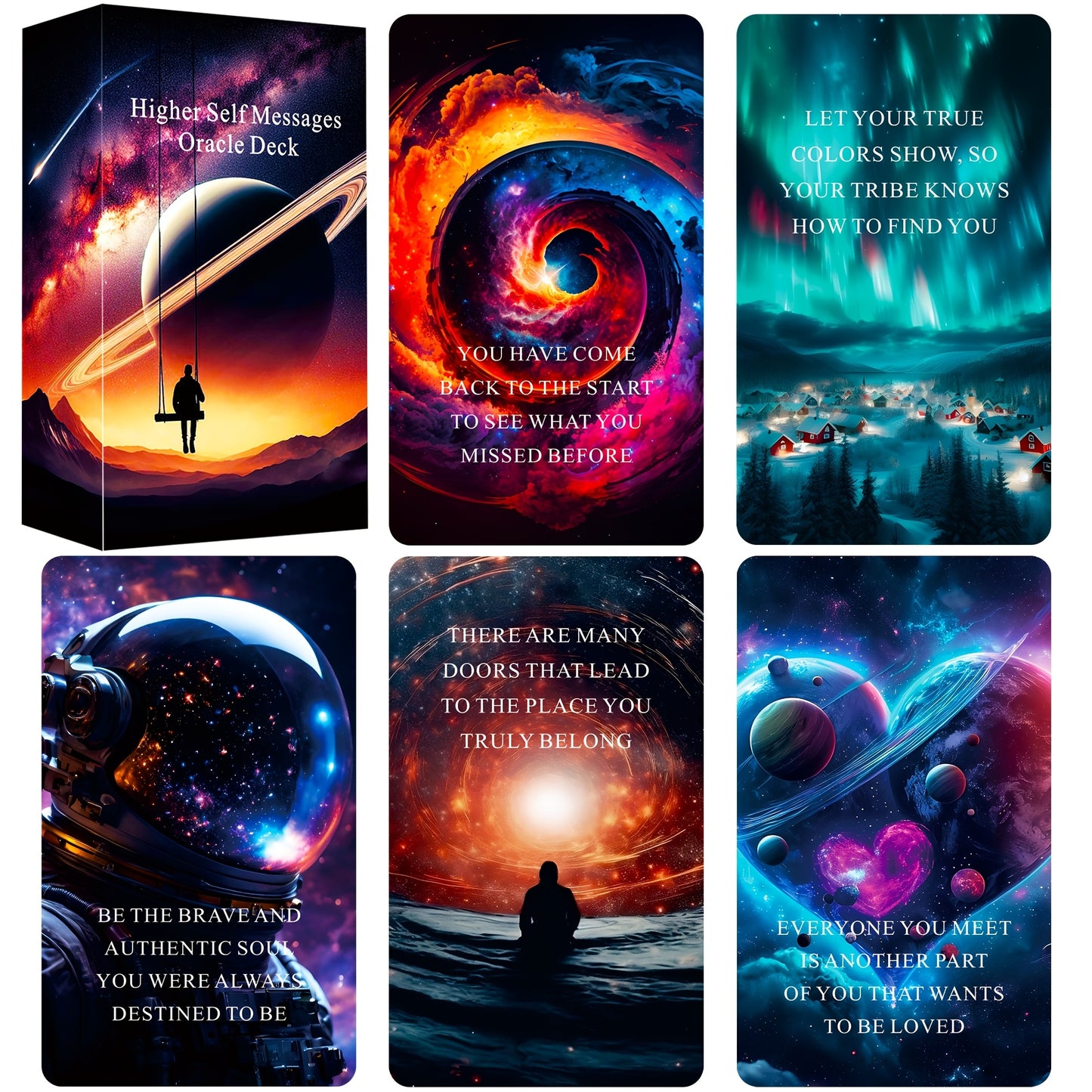 TZXAMSEZ Higher Self Messages Oracle Cards Deck Spirit