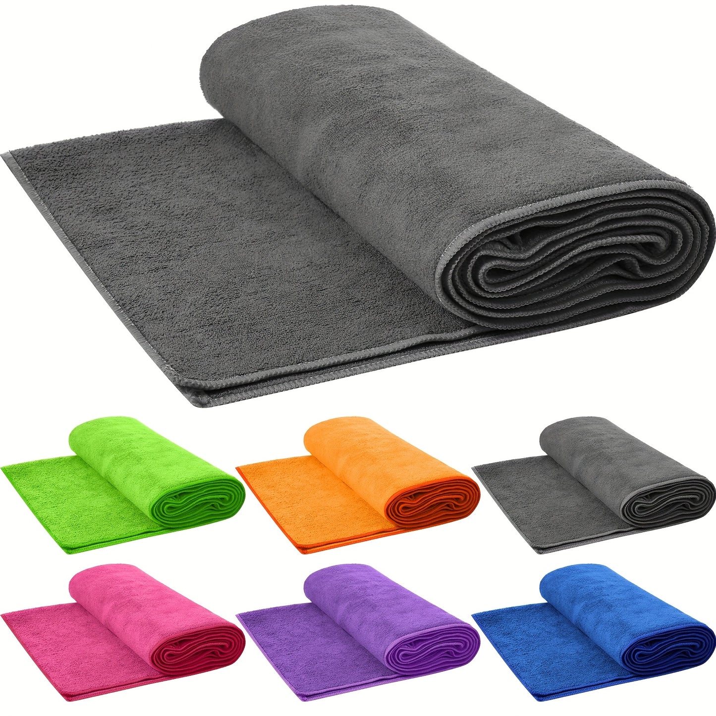 Patelai Yoga Towels Non Slip Microfiber 6 Pack Pilates