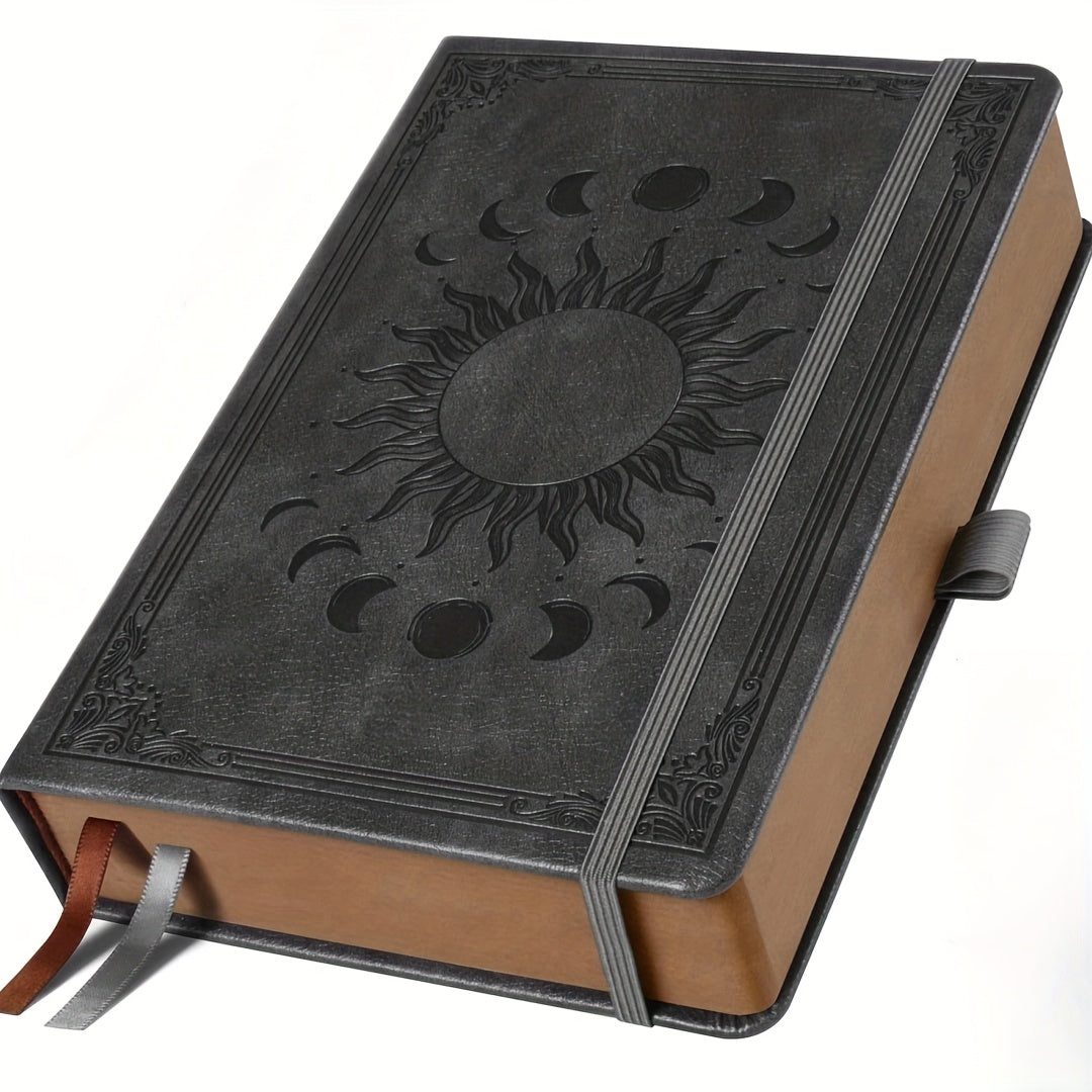 Vintage Sun Moon Hardcover Journal With 360 Lined Pages