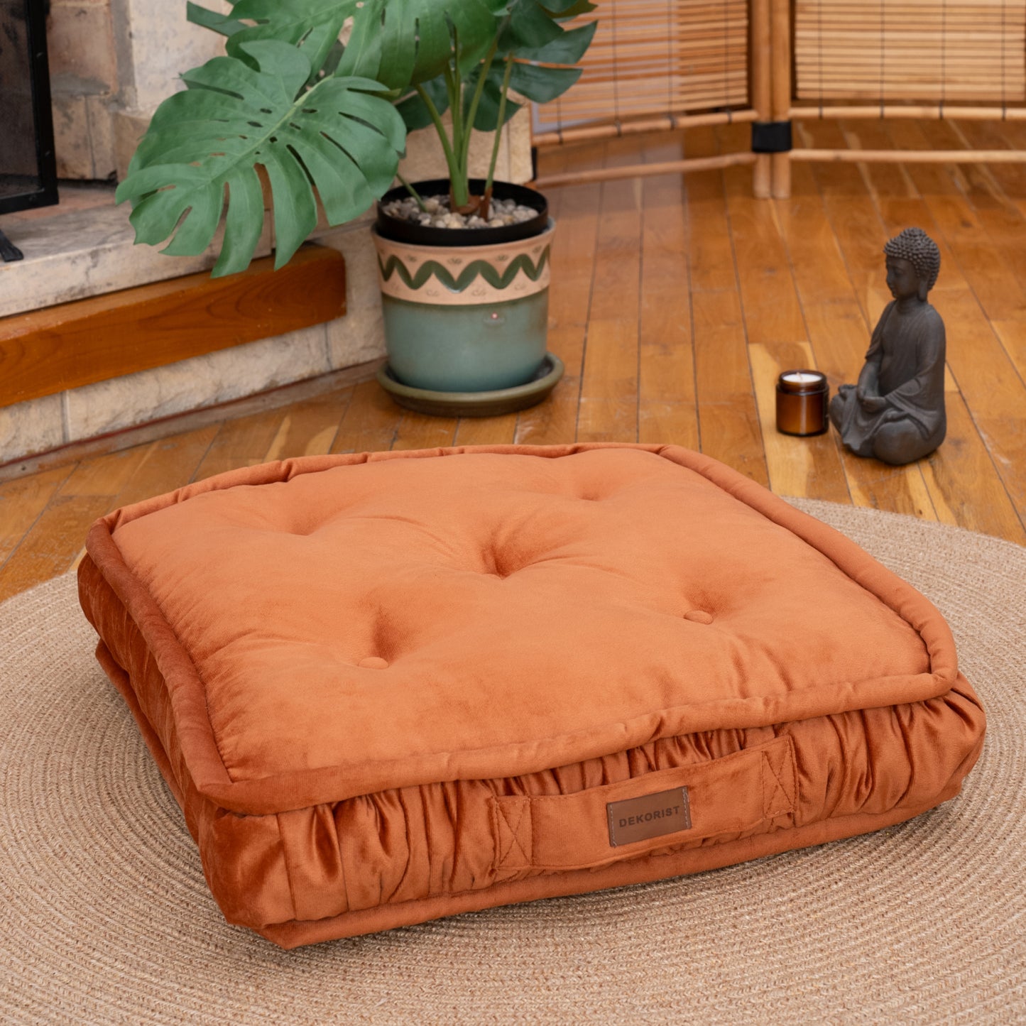 Dekorist Round Floor Cushions Soft Meditation Cushions