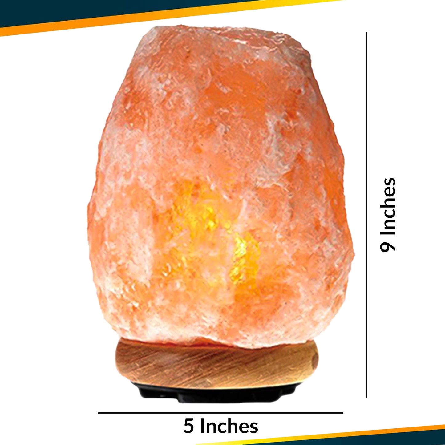 WBM Himalayan Glow Salt Lamp With Dimmer Touch Control USB Powered Natural Handcrafted
