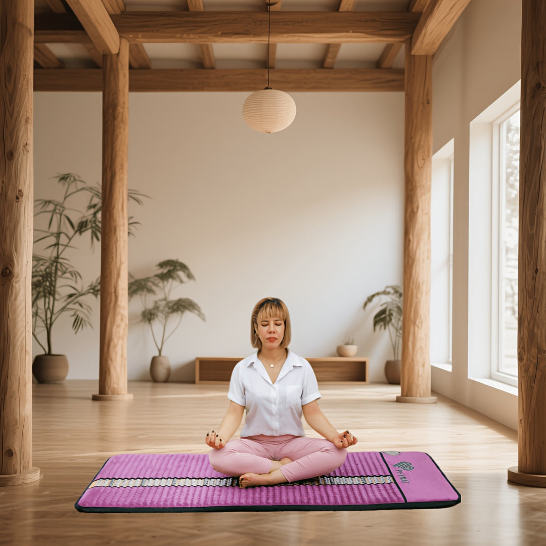 PHYMAT Crystal Pad Amethyst Obsidian Spa Mat For Home