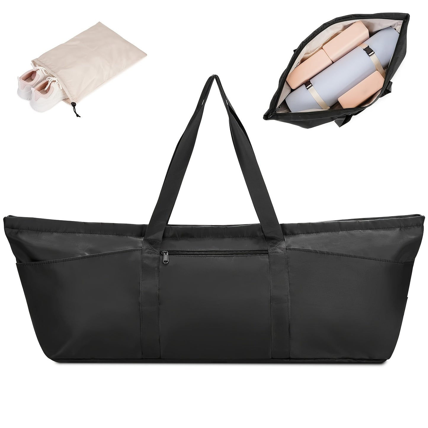 Blossom And Radiate Yoga Mat Bag With Shoes Wet Compartment