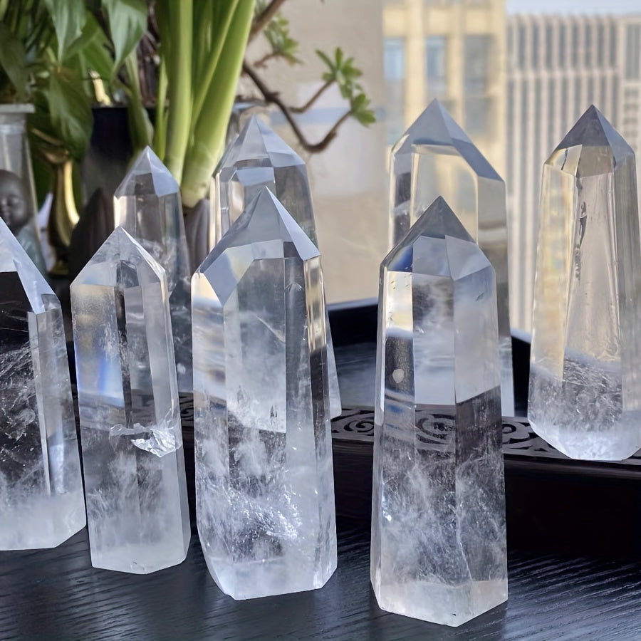 Blossom Radiate Clear Quartz Wands For Crystal Grids