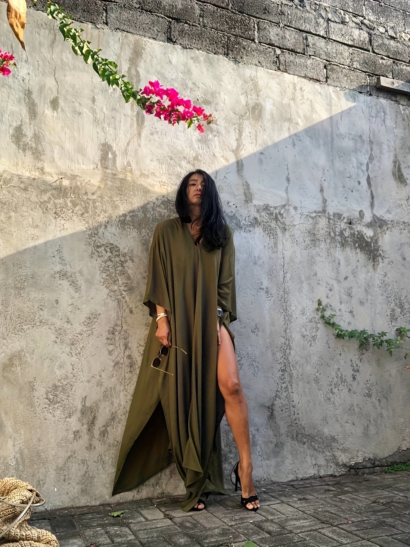 Ladies Sun Protective Boho Beach Shirt Coverup