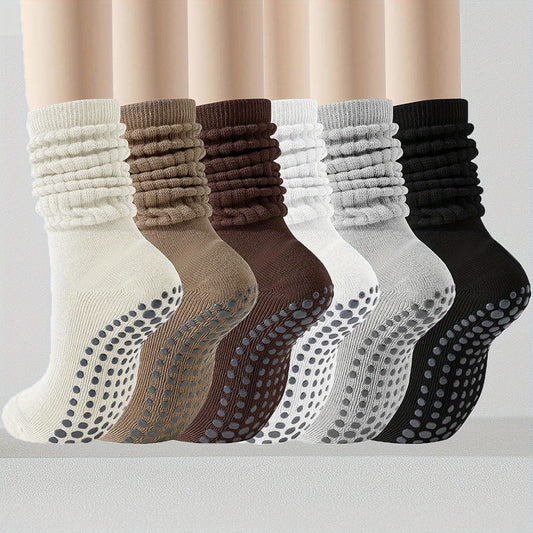 Blossom & Radiate Slouch Yoga Socks With Grips For Women