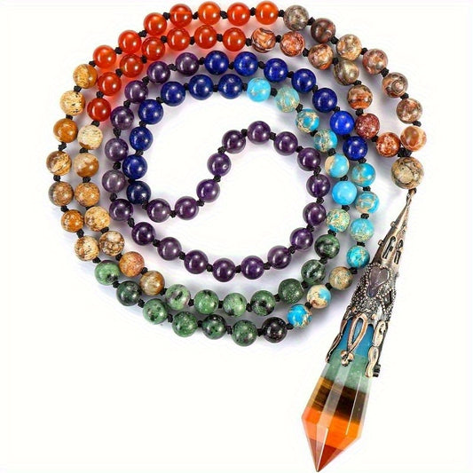 Blossom And Radiate 7 Gratitude Stones 108 Prayer Beads Set