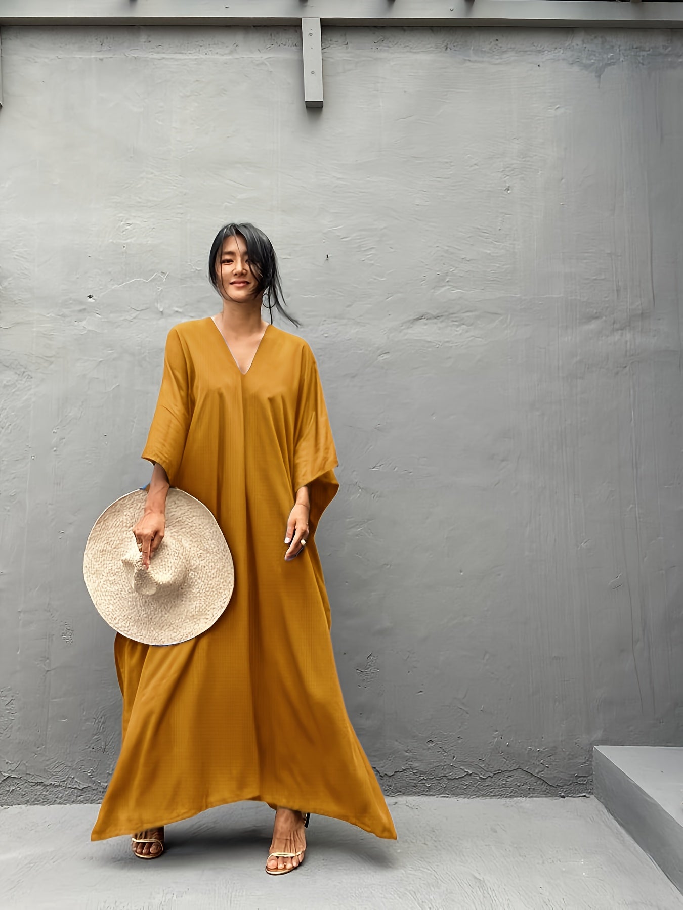 Ladies Sun Protective Boho Beach Shirt Coverup
